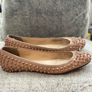 Christian Louboutin Pigalle Nude Ballet Flat Sz 39